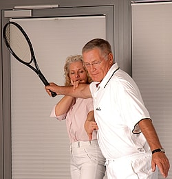 Tennisübung
